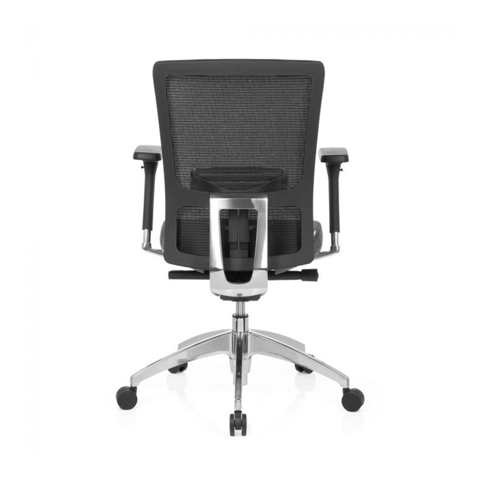 HJH_Office_Astra_Base_työtuoli_toimistotuoli_harmaa-musta_synchro-mekanismi_verhoiltu_istuinpehmuste_verkkoselkänoja_10 - Edella HJH Office Astra Base Mesh työtuoli