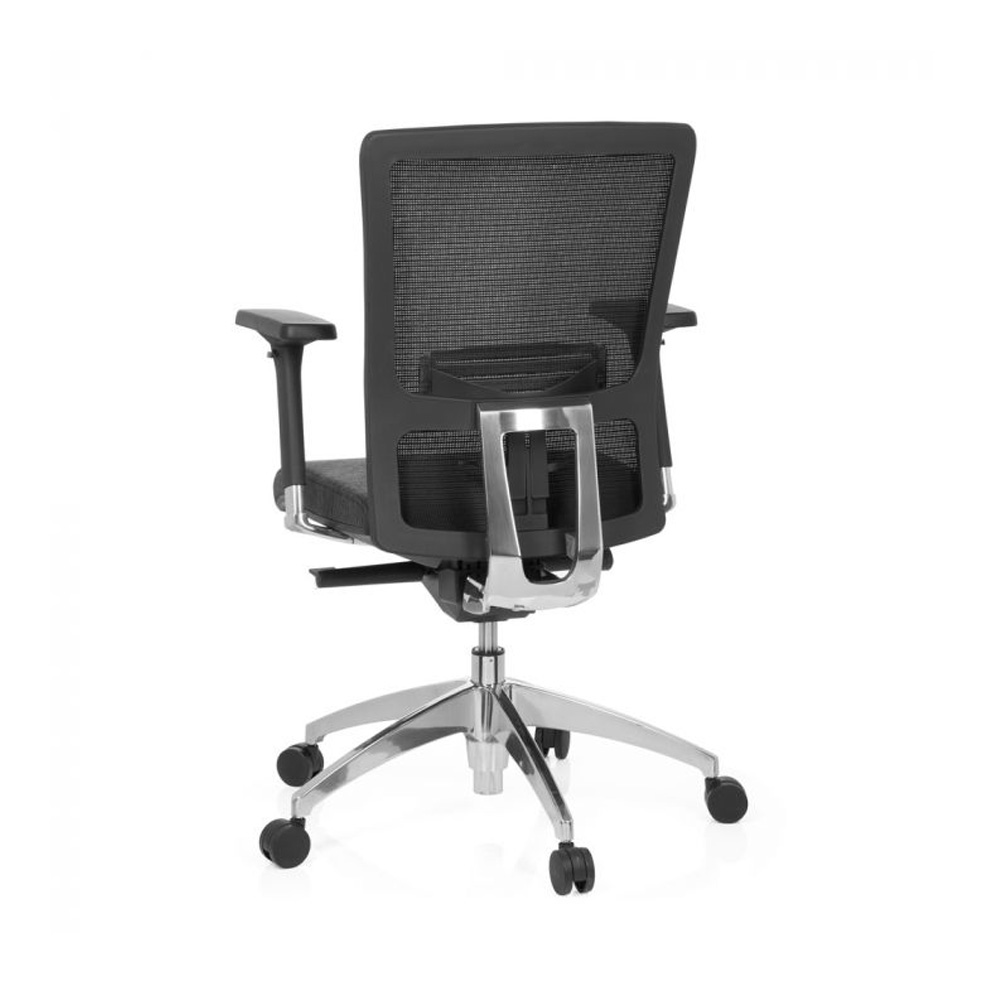 HJH_Office_Astra_Base_työtuoli_toimistotuoli_harmaa-musta_synchro-mekanismi_verhoiltu_istuinpehmuste_verkkoselkänoja_11 - Edella HJH Office Astra Base Mesh työtuoli