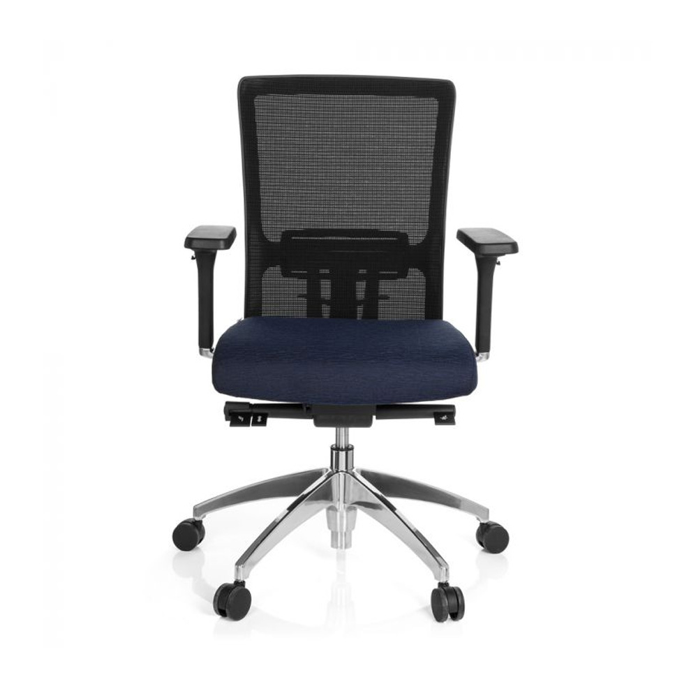 HJH_Office_Astra_Base_työtuoli_toimistotuoli_tummansininen-musta_synchro-mekanismi_verhoiltu_istuinpehmuste_verkkoselkänoja_01 - Edella HJH Office Astra Base Mesh työtuoli