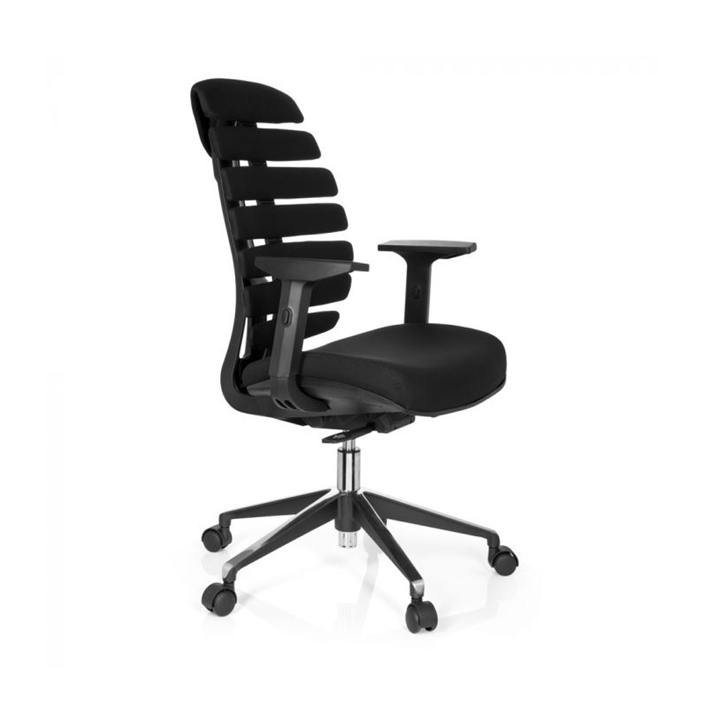 HJH_Office_Ergo_Line_II_Pro_työtuoli_toimistotuoli_musta_synchro-mekanismi_kangasverhoiltu_istuin_selkänoja_04 - Edella HJH Office Ergo Line II työtuoli