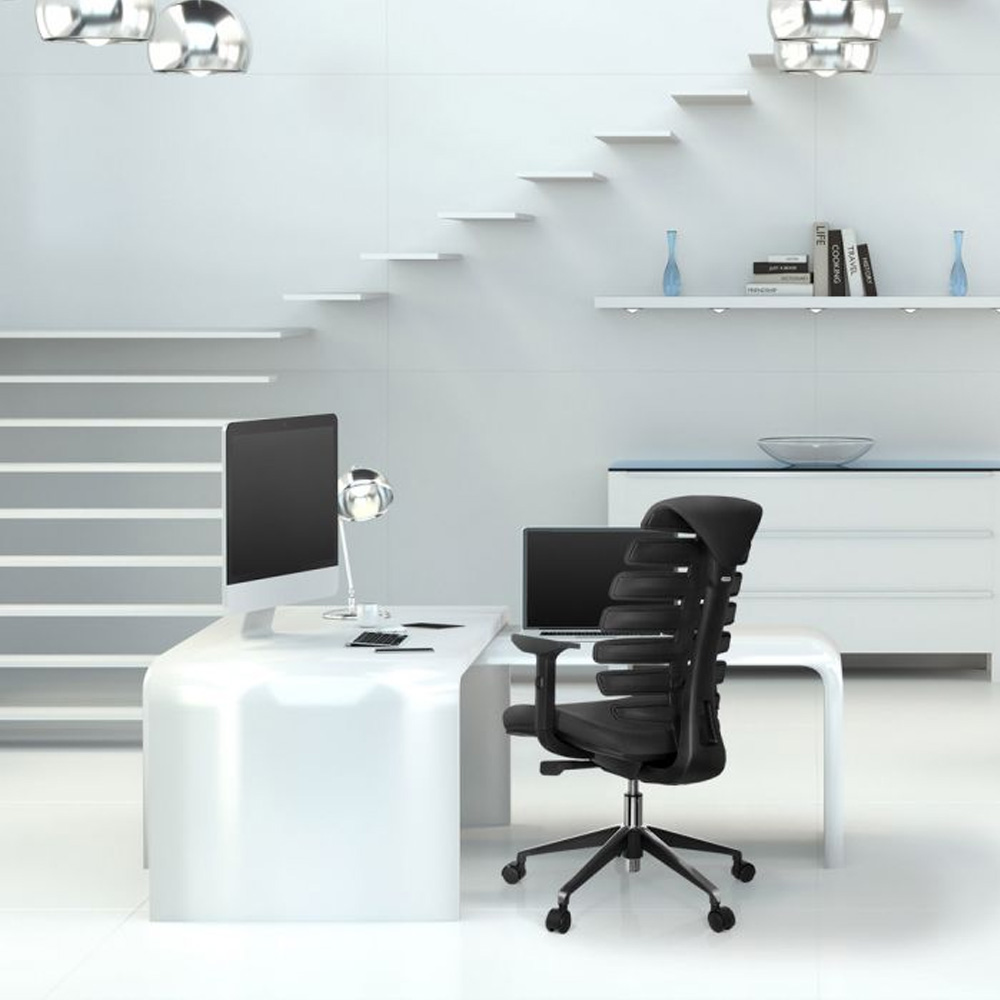 HJH_Office_Ergo_Line_II_Pro_työtuoli_toimistotuoli_musta_synchro-mekanismi_kangasverhoiltu_istuin_selkänoja_19 - Edella HJH Office Ergo Line II työtuoli
