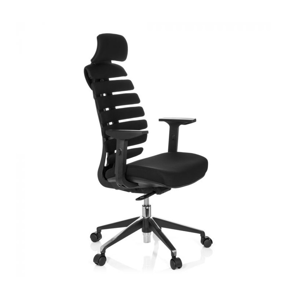 HJH_Office_Ergo_Line_II_Pro_työtuoli_toimistotuoli_musta_synchro-mekanismi_kangasverhoiltu_istuin_selkänoja_niskatuki_04 - Edella HJH Office Ergo Line Pro II Fabric työtuoli