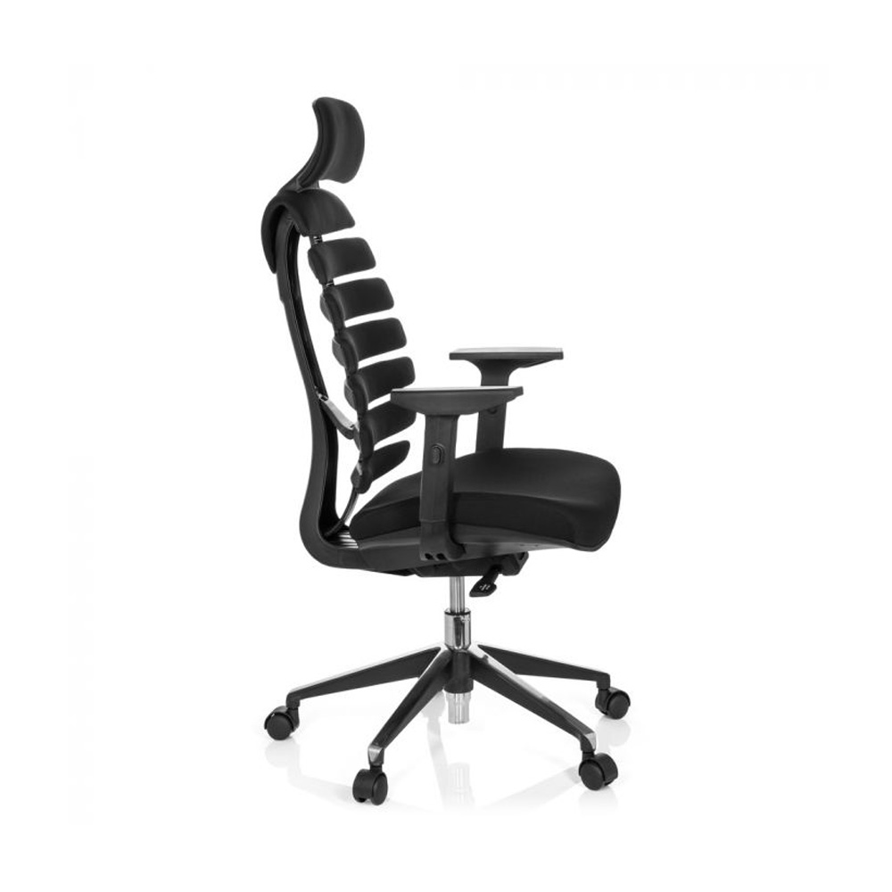 HJH_Office_Ergo_Line_II_Pro_työtuoli_toimistotuoli_musta_synchro-mekanismi_kangasverhoiltu_istuin_selkänoja_niskatuki_05 - Edella HJH Office Ergo Line Pro II Fabric työtuoli