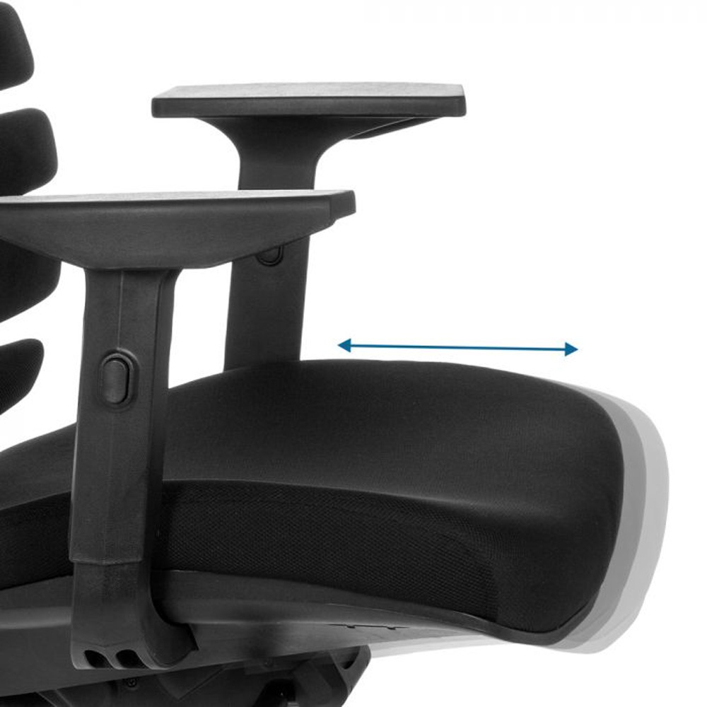 HJH_Office_Ergo_Line_II_Pro_työtuoli_toimistotuoli_musta_synchro-mekanismi_kangasverhoiltu_istuin_selkänoja_niskatuki_20 - Edella HJH Office Ergo Line Pro II Fabric työtuoli