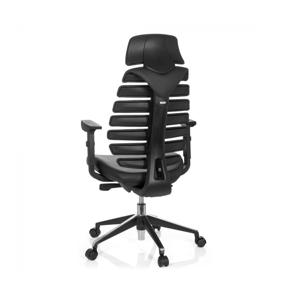 HJH_Office_Ergo_Line_II_Pro_työtuoli_toimistotuoli_musta_synchro-mekanismi_nahkaistuin_nahkaselkänoja_niskatuki_11 - Edella HJH Office Ergo Line Pro II Leather työtuoli