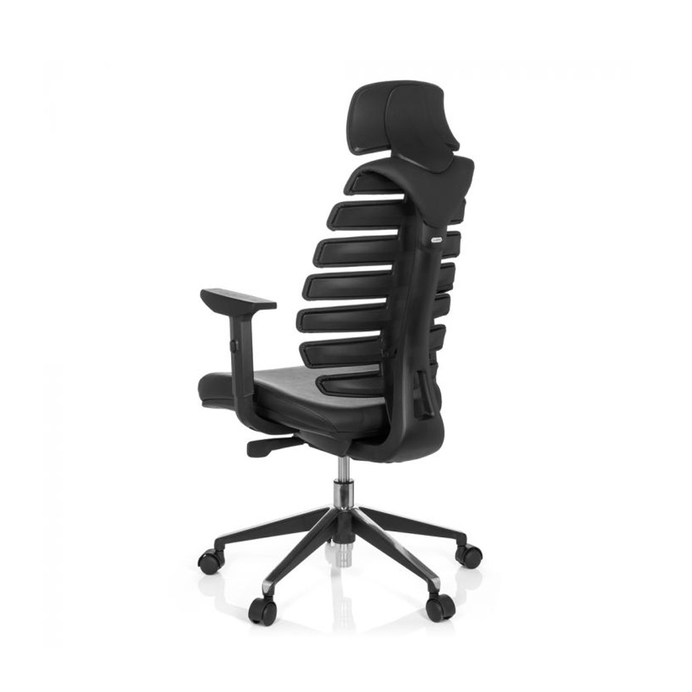 HJH_Office_Ergo_Line_II_Pro_työtuoli_toimistotuoli_musta_synchro-mekanismi_nahkaistuin_nahkaselkänoja_niskatuki_12 - Edella HJH Office Ergo Line Pro II Leather työtuoli