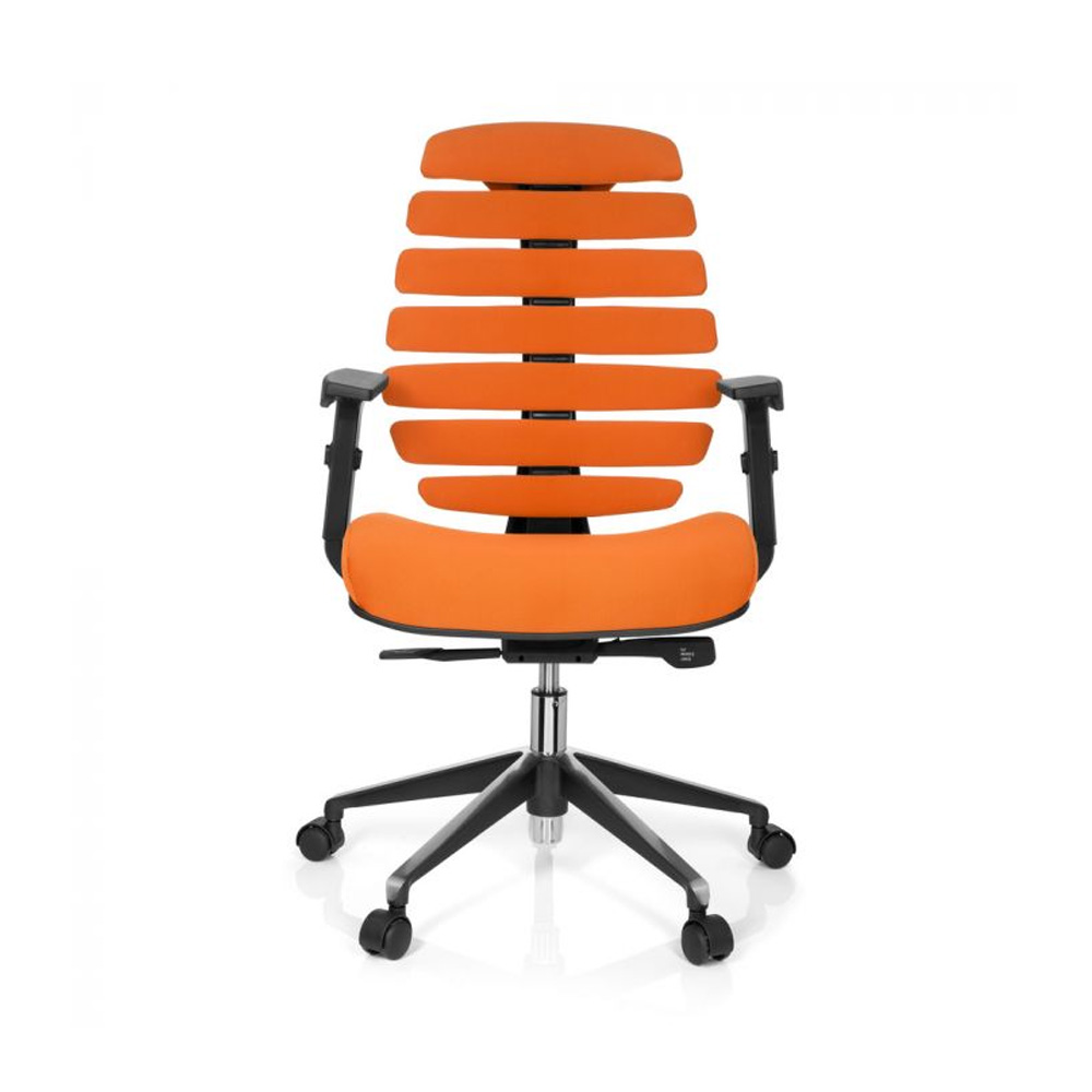 HJH_Office_Ergo_Line_II_Pro_työtuoli_toimistotuoli_oranssi_synchro-mekanismi_kangasverhoiltu_istuin_selkänoja_01 - Edella HJH Office Ergo Line II työtuoli