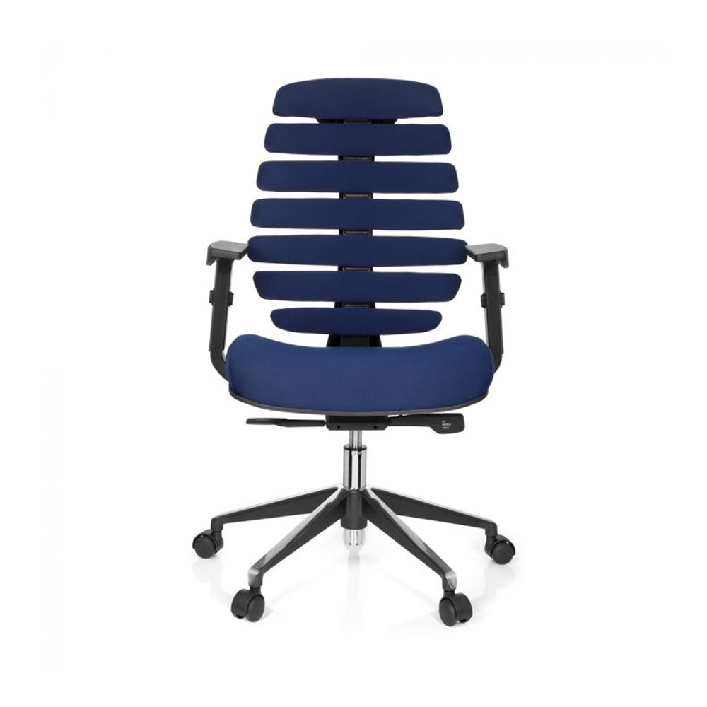 HJH_Office_Ergo_Line_II_Pro_työtuoli_toimistotuoli_sininen_synchro-mekanismi_kangasverhoiltu_istuin_selkänoja_01 - Edella HJH Office Ergo Line II työtuoli