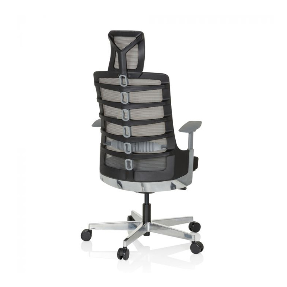 HJH_Office_Skarif_työtuoli_toimistotuoli_harmaa-musta_synchro-mekanismi_istuinpehmusteella_verkkoselkänoja_niskatuki_09 - Edella HJH Office Skarif Black työtuoli
