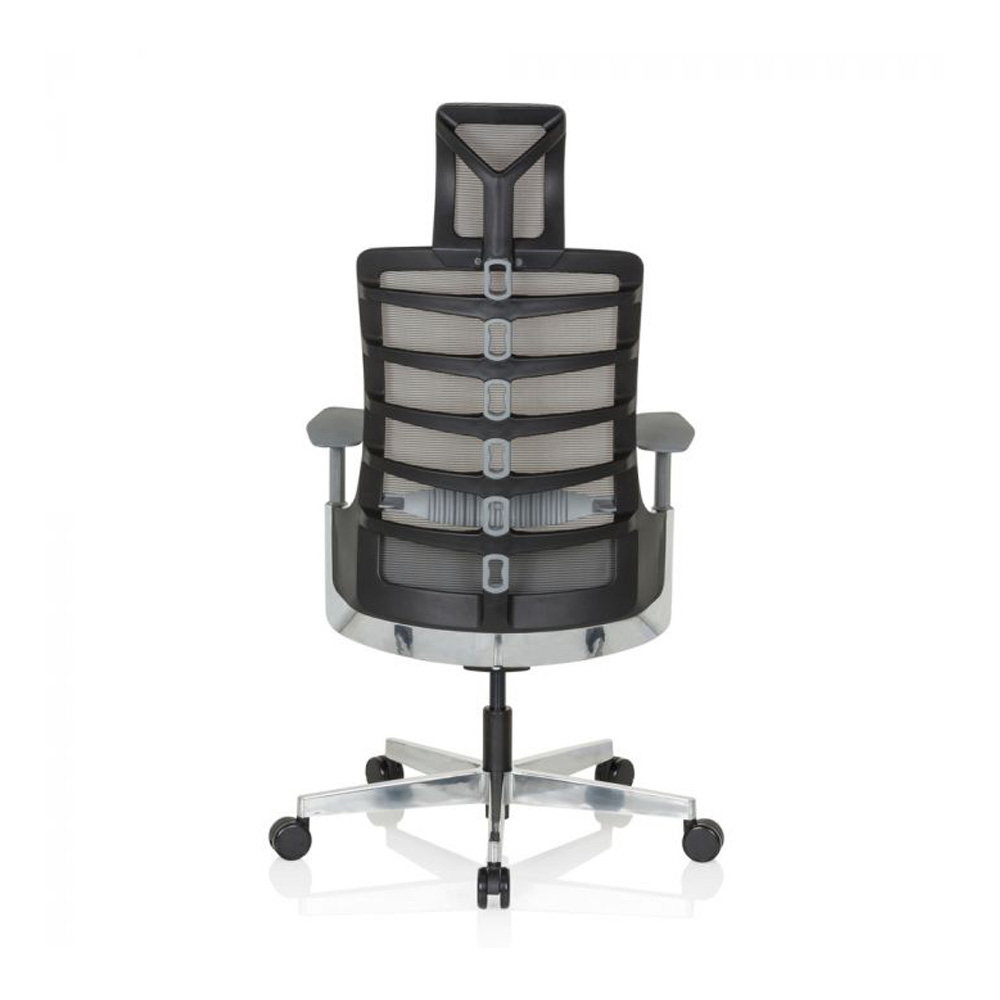 HJH_Office_Skarif_työtuoli_toimistotuoli_harmaa-musta_synchro-mekanismi_istuinpehmusteella_verkkoselkänoja_niskatuki_10 - Edella HJH Office Skarif Black työtuoli