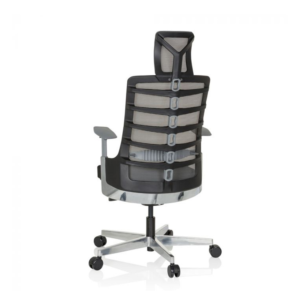 HJH_Office_Skarif_työtuoli_toimistotuoli_harmaa-musta_synchro-mekanismi_istuinpehmusteella_verkkoselkänoja_niskatuki_11 - Edella HJH Office Skarif Black työtuoli