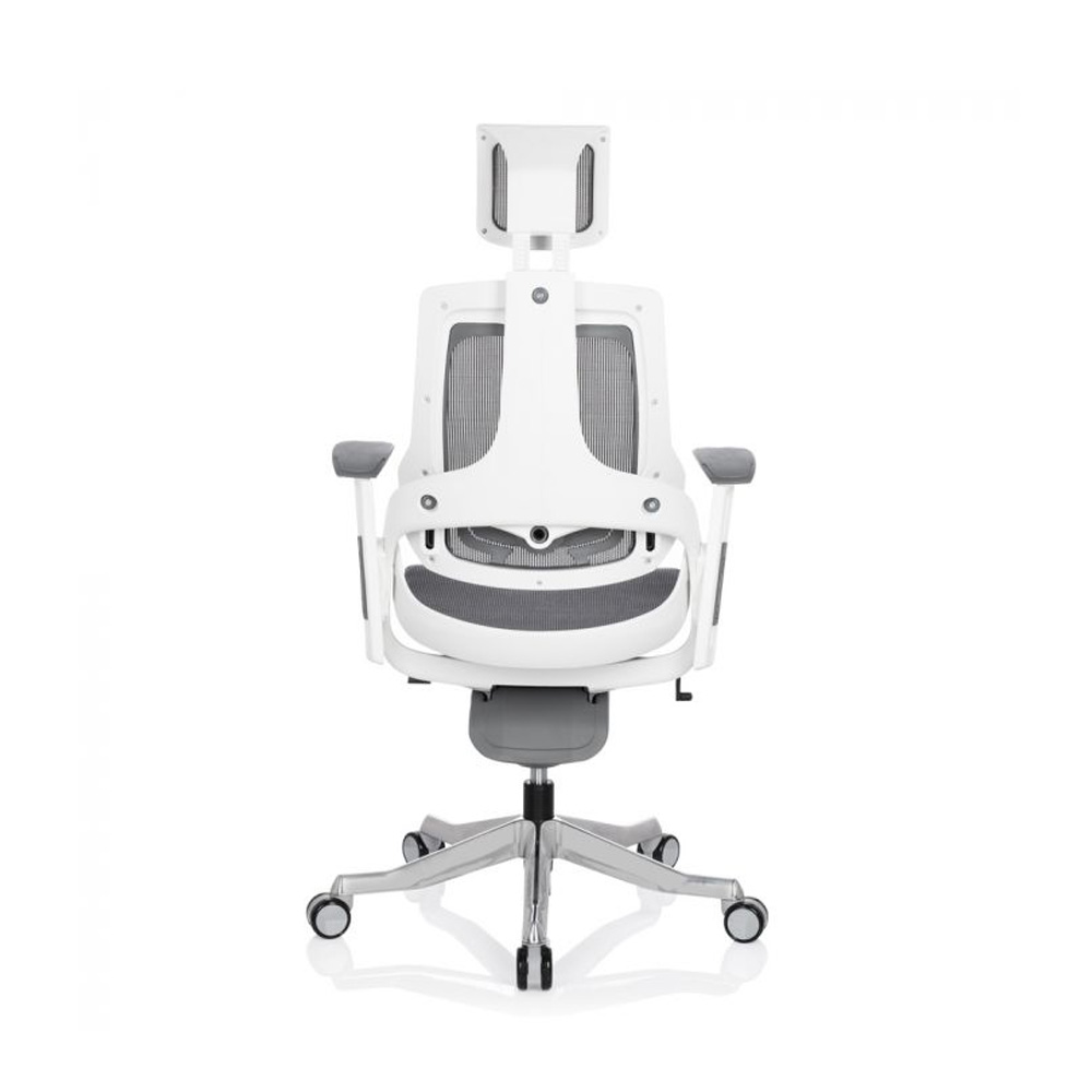 HJH_Office_Spektre_työtuoli_toimistotuoli_harmaa-valkoinen_synchro-mekanismi_istuin_verkkokangasta_verkkoselkänoja_niskatuki_10 - Edella HJH Office Spektre Mesh White työtuoli