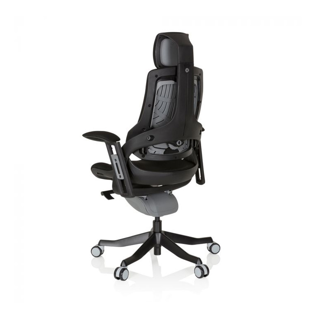 HJH_Office_Spektre_työtuoli_toimistotuoli_musta_synchro-mekanismi_istuinpehmusteella_selkänoja_pehmustettu_niskatuki_12 - Edella HJH Office Spektre Fabric Black työtuoli