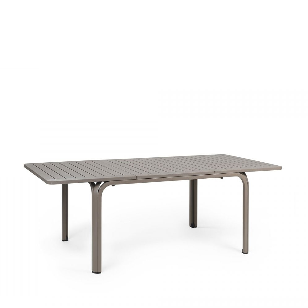 Nardi_Alloro_140_Extensible_Tortora_ruskeanharmaa_jatkettava_terassipöytä_ruokapöytä_jatkopöytä_ulkopöytä_01 - Edella Nardi Alloro 140 Extensible jatkettava terassipöytä