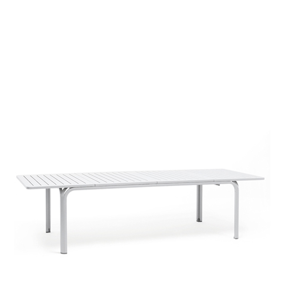 Nardi_Alloro_210_Extensible_Bianco_valkoinen_jatkettava_terassipöytä_ruokapöytä_jatkopöytä_ulkopöytä_01 - Edella Nardi Alloro 210 Extensible jatkettava terassipöytä