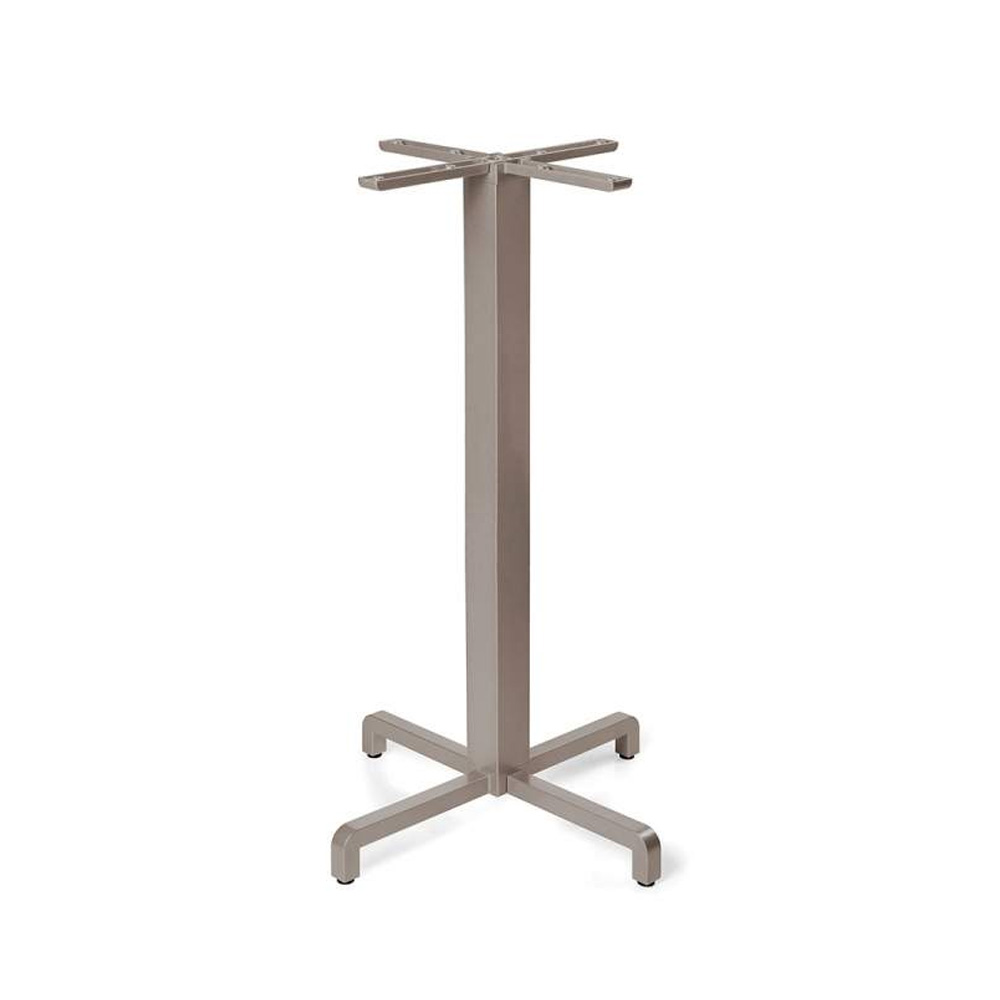 Nardi_Base_Fiore_High_Tortora_ruskeanharmaa_baaripöydänjalka_terassipöydänjalka_ravintolapöydänjalka_ulkopöydänjalka_01 - Edella Nardi Base Fiore High korkea terassipöydänjalka