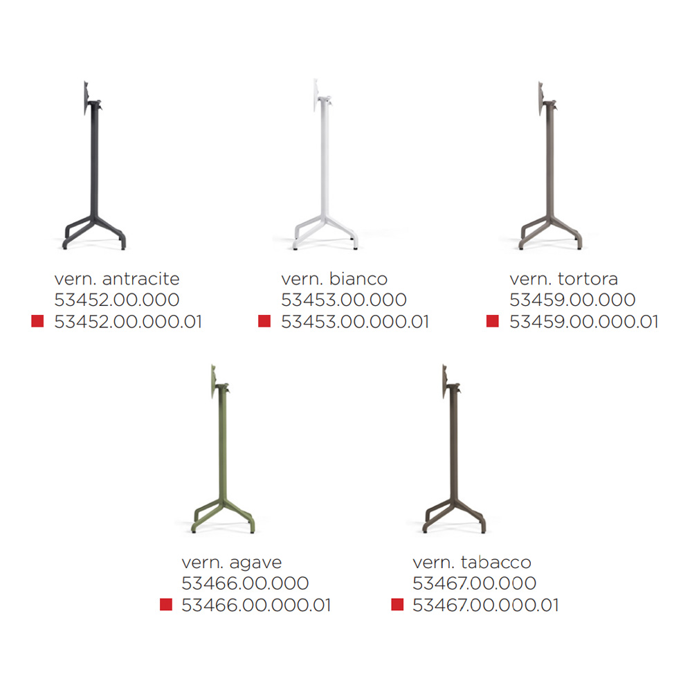 Nardi_Base_Frasca_High_Folding_taittuva_baaripöydänjalka_terassipöydänjalka_ravintolapöydänjalka_taittojalka_05 - Edella Nardi Base Frasca High Folding taittuva korkea terassipöydänjalka
