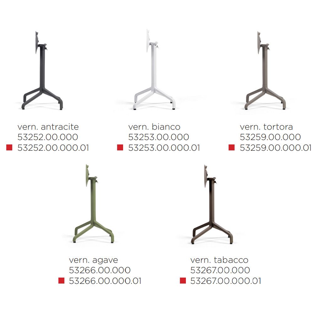Nardi_Base_Frasca_Mini_Folding_taittuva_ulkopöydänjalka_terassipöydänjalka_ravintolapöydänjalka_taittojalka_05 - Edella Nardi Base Frasca Mini Folding taittuva terassipöydänjalka