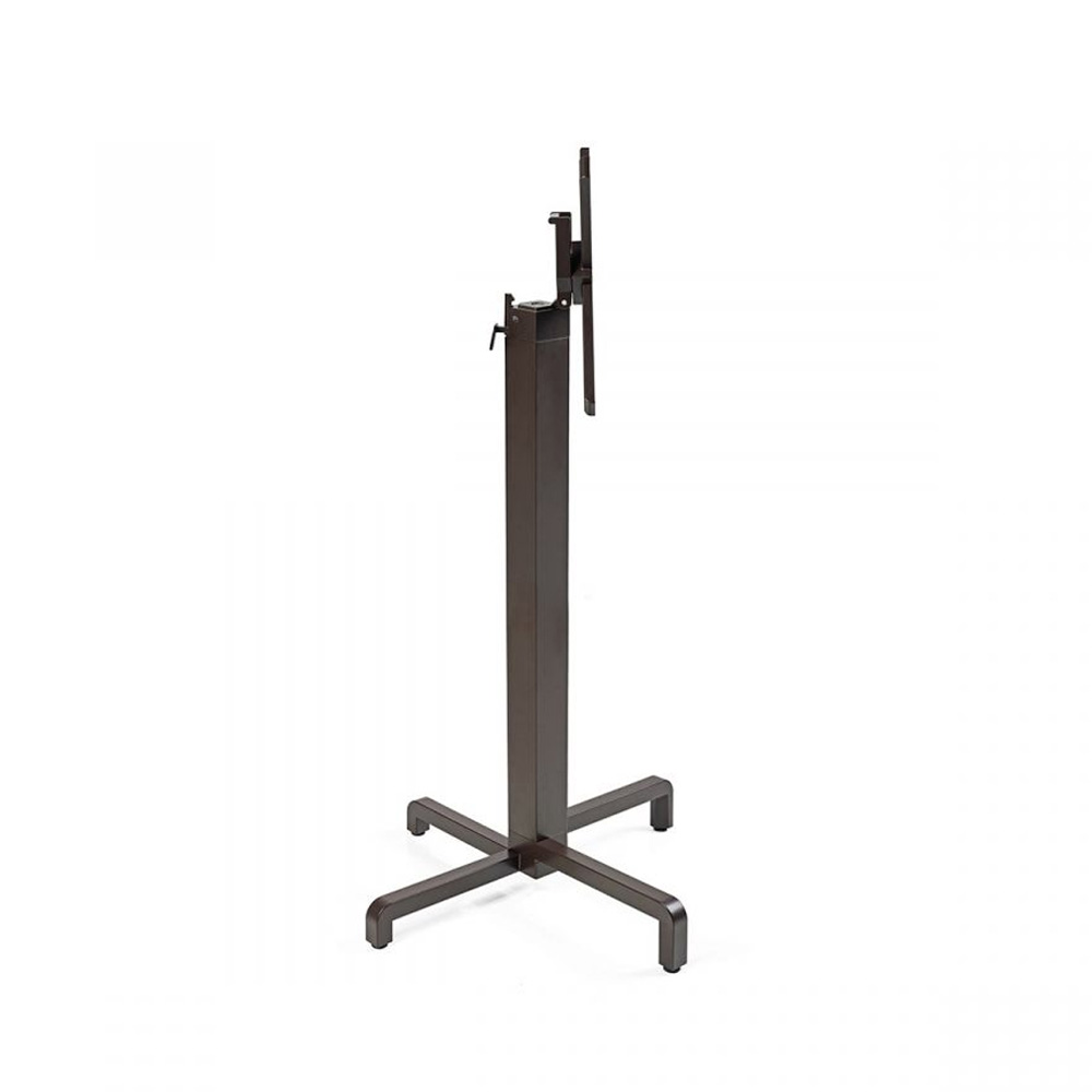 Nardi_Base_Ibisco_High_Caffe_ruskea_taittuva_baaripöydänjalka_terassipöydänjalka_ravintolapöydänjalka_taittojalka_01 - Edella Nardi Base Ibisco High taittuva korkea terassipöydänjalka