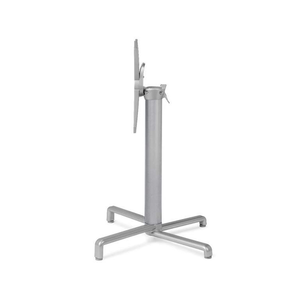 Nardi_Base_Scudo_Argento_hopeanharmaa_taitettava_terassipöydänjalka_ravintolapöydänjalka_ulkopöydänjalka_taittopöytä_01 - Edella Nardi Base Scudo taittuva terassipöydänjalka