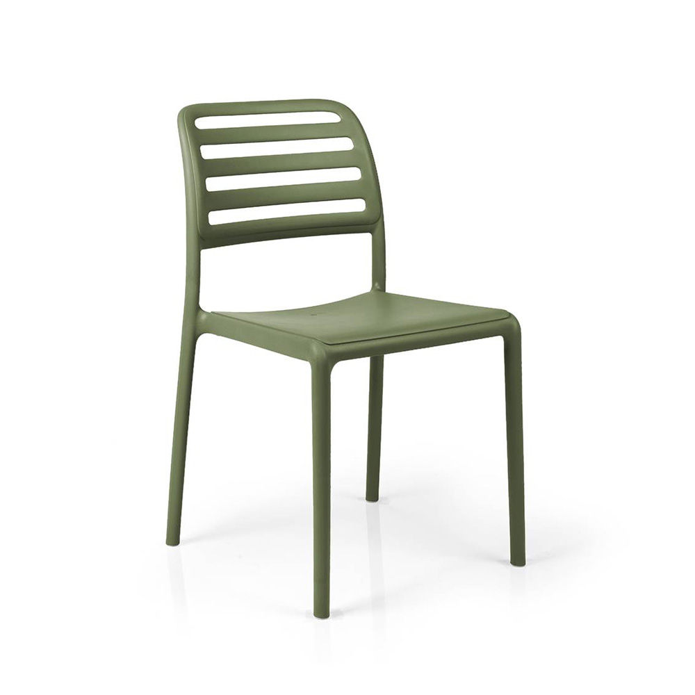 Nardi_Costa_Bistrot_Agave_vihreä_terassituoli_ulkotuoli_muovituoli_puutarhatuoli_pinottava_01 - Edella Nardi Costa Bistrot terassituoli