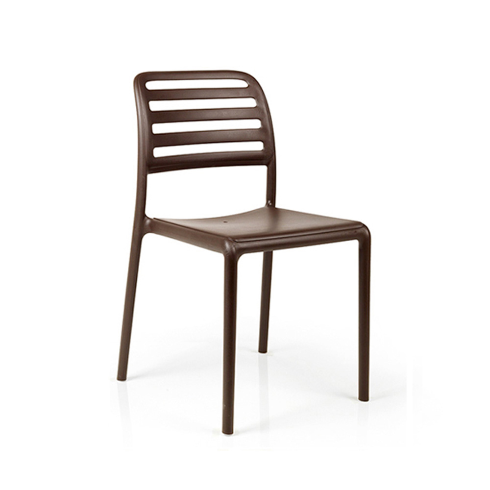 Nardi_Costa_Bistrot_Caffe_ruskea_terassituoli_ulkotuoli_muovituoli_puutarhatuoli_pinottava_01 - Edella Nardi Costa Bistrot terassituoli