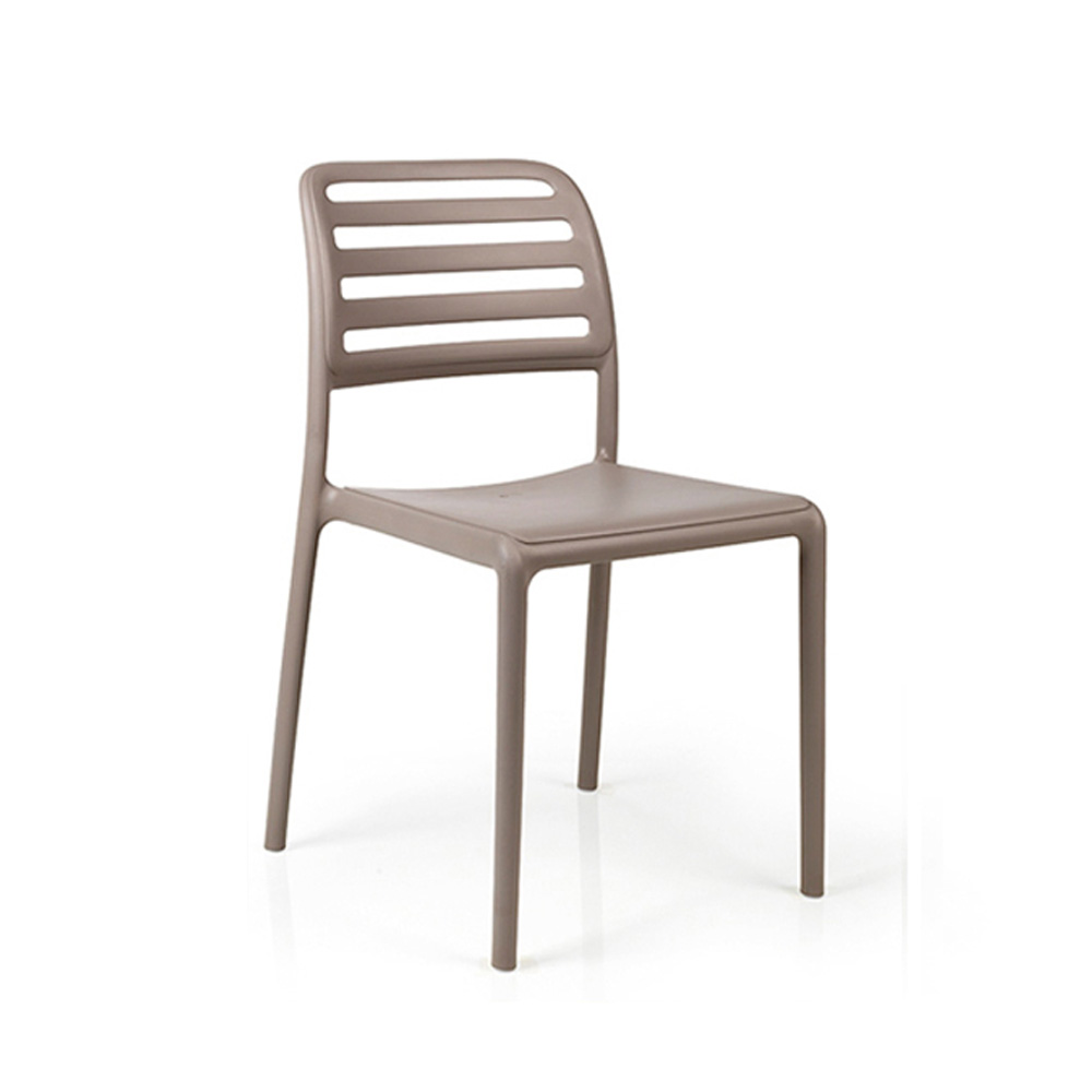 Nardi_Costa_Bistrot_Tortora_ruskeanharmaa_terassituoli_ulkotuoli_muovituoli_puutarhatuoli_pinottava_01 - Edella Nardi Costa Bistrot terassituoli
