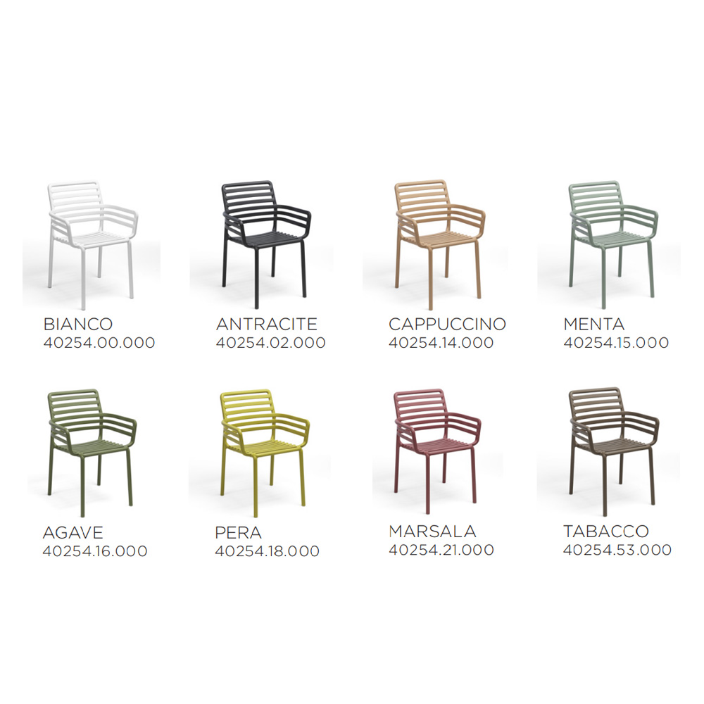 Nardi_Doga_Armchair_käsinojallinen_terassituoli_ulkotuoli_muovituoli_pinottava_10 - Edella Nardi Doga Armchair terassituoli