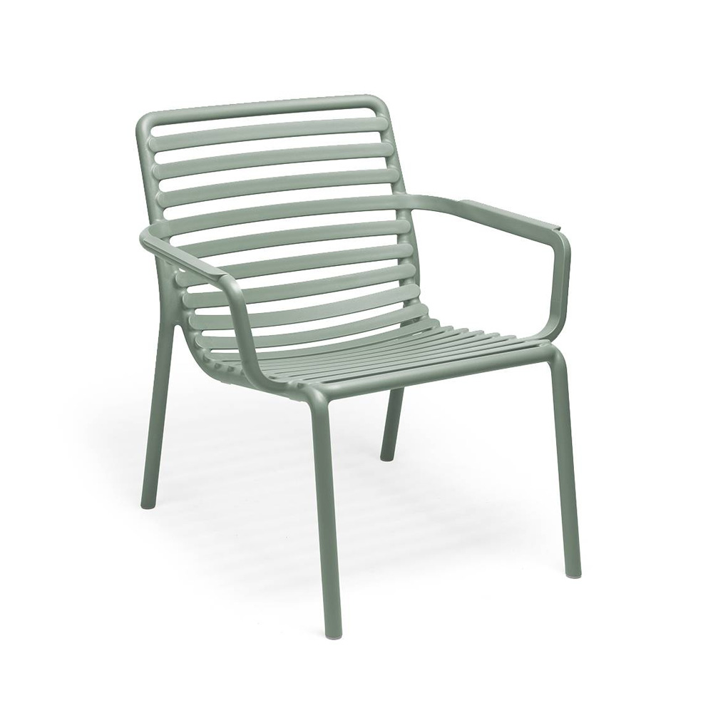 Nardi_Doga_Relax_Menta_harmaa_terassituoli_ulkotuoli_muovituoli_nojatuoli_pinottava_01 - Edella Nardi Doga Relax terassinojatuoli