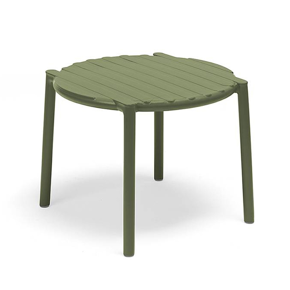 Nardi_Doga_Table_Agave_vihreä_terassipöytä_ulkopöytä_muovipöytä_pyöreä_sohvapöytä_apupöytä_pinottava_01 - Edella Nardi Doga Table terassisohvapöytä