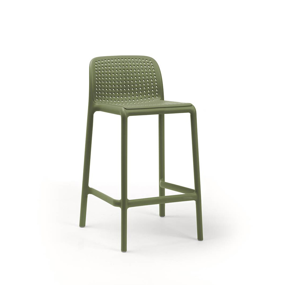 Nardi_Lido_Mini_Agave_vihreä_matala_baarituoli_terassituoli_ulkotuoli_muovituoli_01 - Edella Nardi Lido Mini matala terassibaarituoli