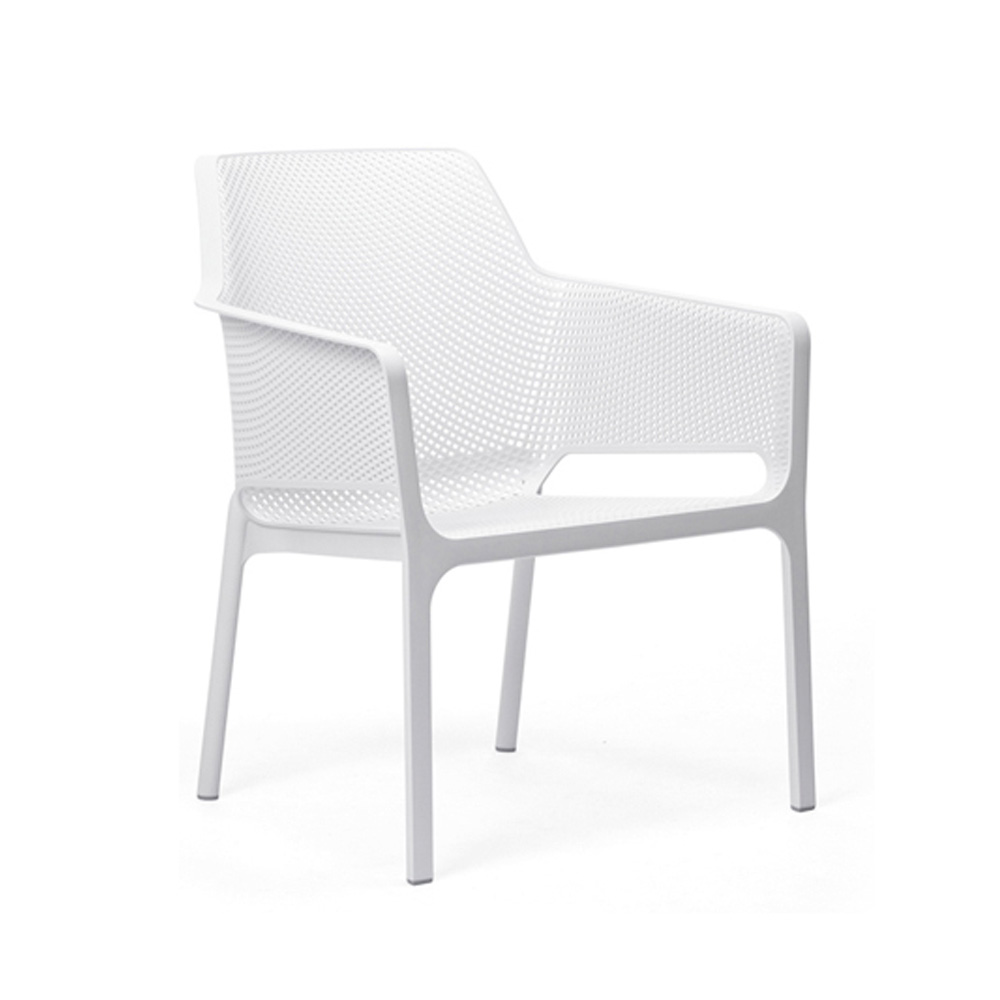 Nardi_Net_Relax_Bianco_valkoinen_nojatuoli_terassituoli_ulkotuoli_muovituoli_01 - Edella Nardi Net Relax terassinojatuoli