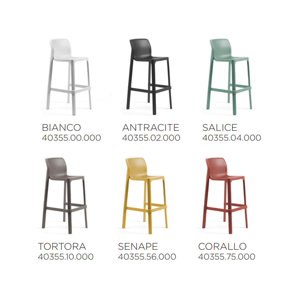 Nardi_Net_Stool_baarituoli_terassituoli_ulkotuoli_muovituoli_06 - Edella Nardi Net Stool korkea terassibaarituoli