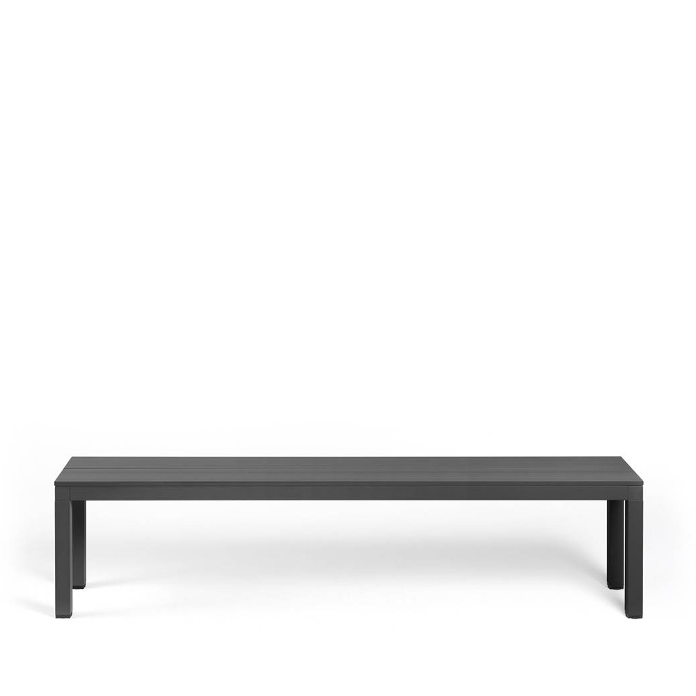 Nardi_Rio_Bench_Alu_Antracite_tummanharmaa_ruokapöydän_penkki_ulkopenkki_puutarhapenkki_terassipenkki_01 - Edella Nardi Rio Bench Alu terassipenkki