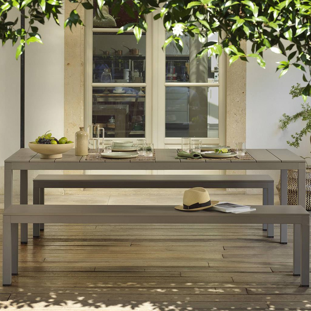 Nardi_Rio_Bench_Alu_ruokapöydän_penkki_ulkopenkki_puutarhapenkki_terassipenkki_03 - Edella Nardi Rio Bench Alu terassipenkki
