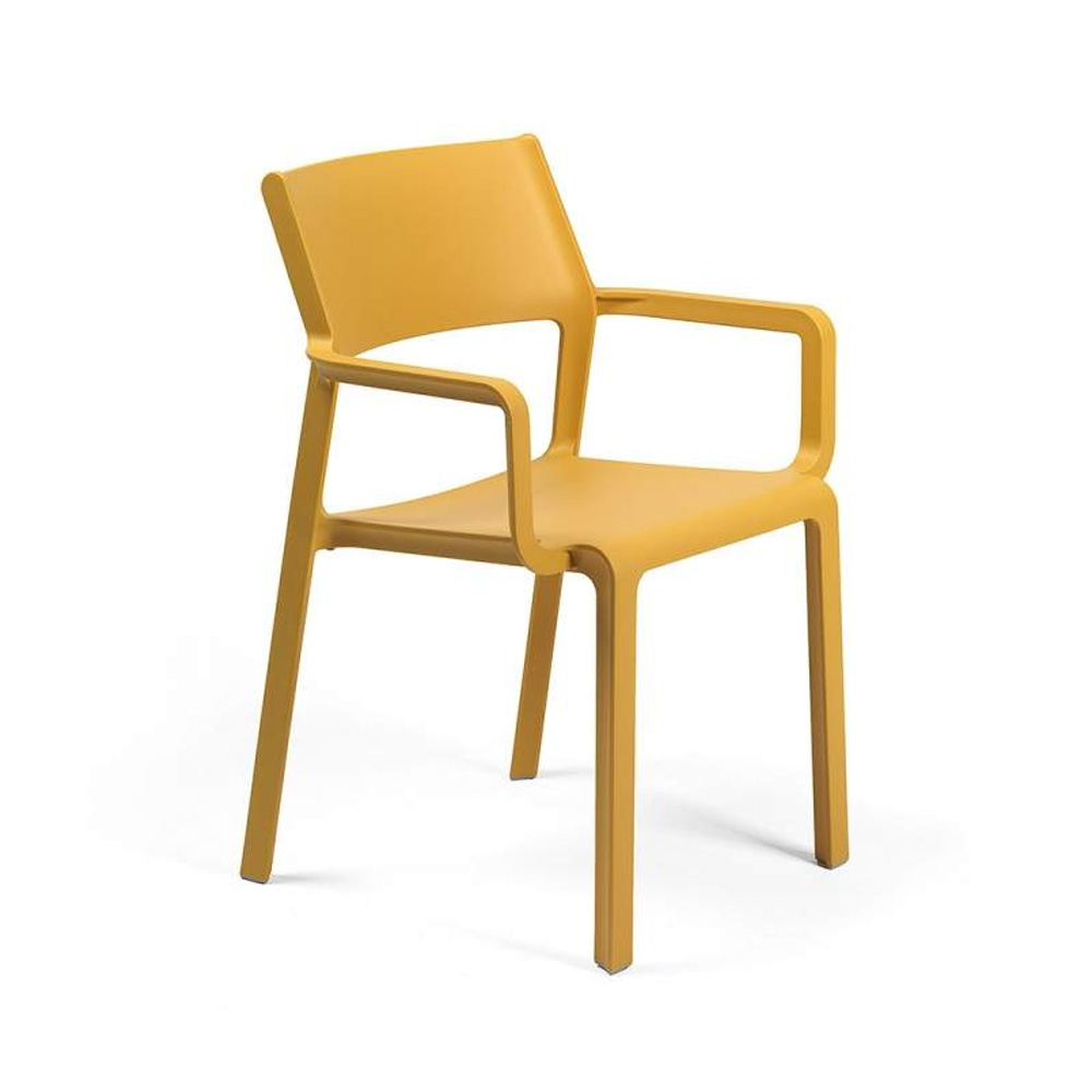 Nardi_Trill_Armchair_Senape_keltainen_käsinojallinen_terassituoli_ulkotuoli_muovituoli_ravintolatuoli_pinottava_01 - Edella Nardi Trill Armchair terassituoli