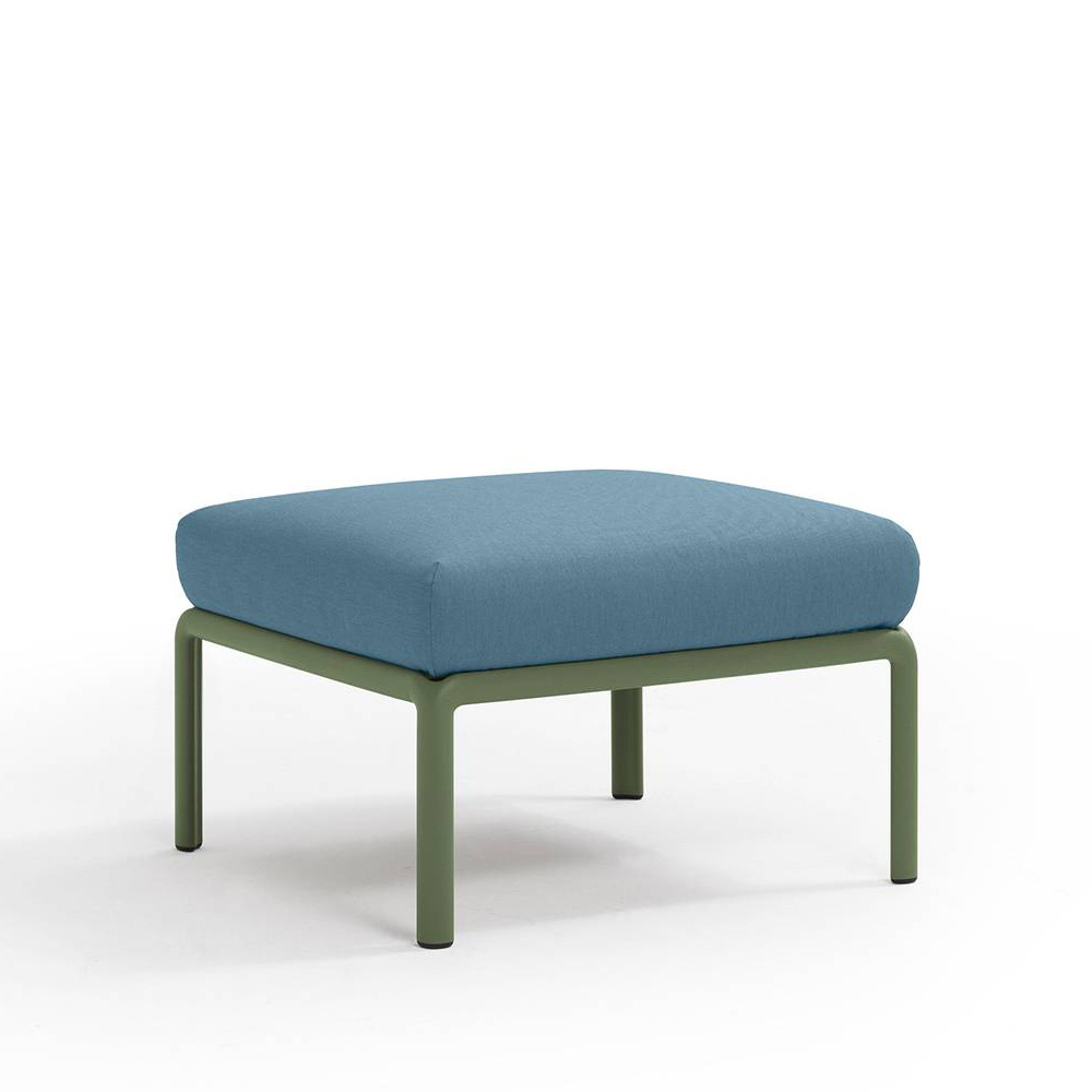 Nardi_Komodo_Pouf_Agave_Adriatic_Sunbrella_moduulisohva_palasohva_keskipala_rahi_ulkotiloihin_terassille_01 - Edella Nardi Komodo Pouf sohvamoduuli / rahi
