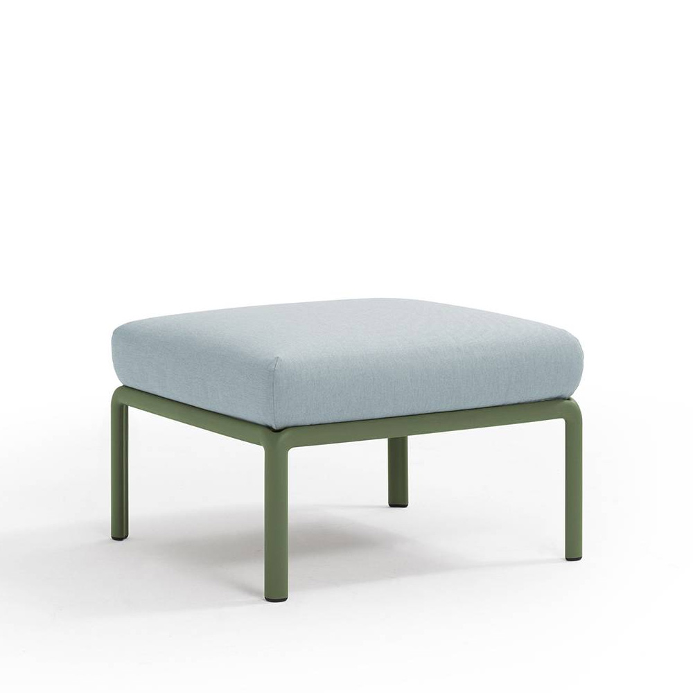 Nardi_Komodo_Pouf_Agave_Ghiaccio_Sunbrella_moduulisohva_palasohva_keskipala_rahi_ulkotiloihin_terassille_01 - Edella Nardi Komodo Pouf sohvamoduuli / rahi