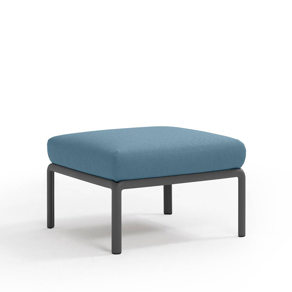 Nardi_Komodo_Pouf_Antracite_Adriatic_Sunbrella_moduulisohva_palasohva_keskipala_rahi_ulkotiloihin_terassille_01 - Edella Nardi Komodo Pouf sohvamoduuli / rahi