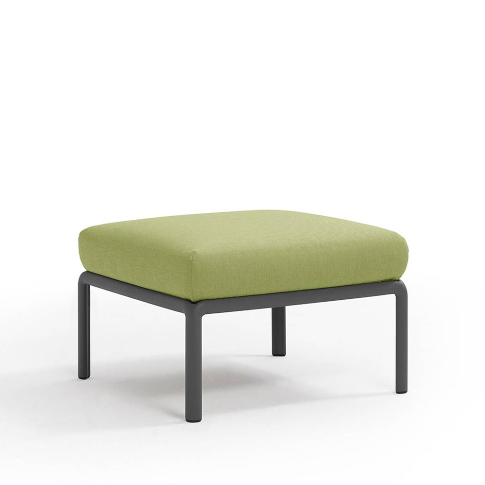 Nardi_Komodo_Pouf_Antracite_Avocado_Sunbrella_moduulisohva_palasohva_keskipala_rahi_ulkotiloihin_terassille_01 - Edella Nardi Komodo Pouf sohvamoduuli / rahi