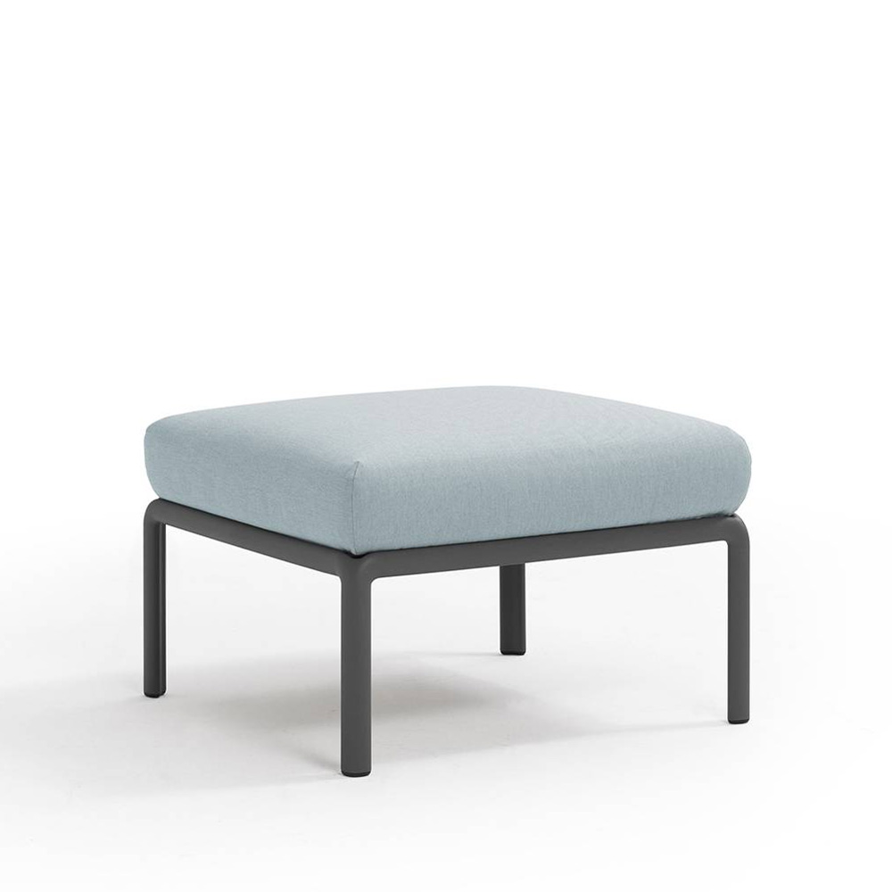 Nardi_Komodo_Pouf_Antracite_Ghiaccio_Sunbrella_moduulisohva_palasohva_keskipala_rahi_ulkotiloihin_terassille_01 - Edella Nardi Komodo Pouf sohvamoduuli / rahi
