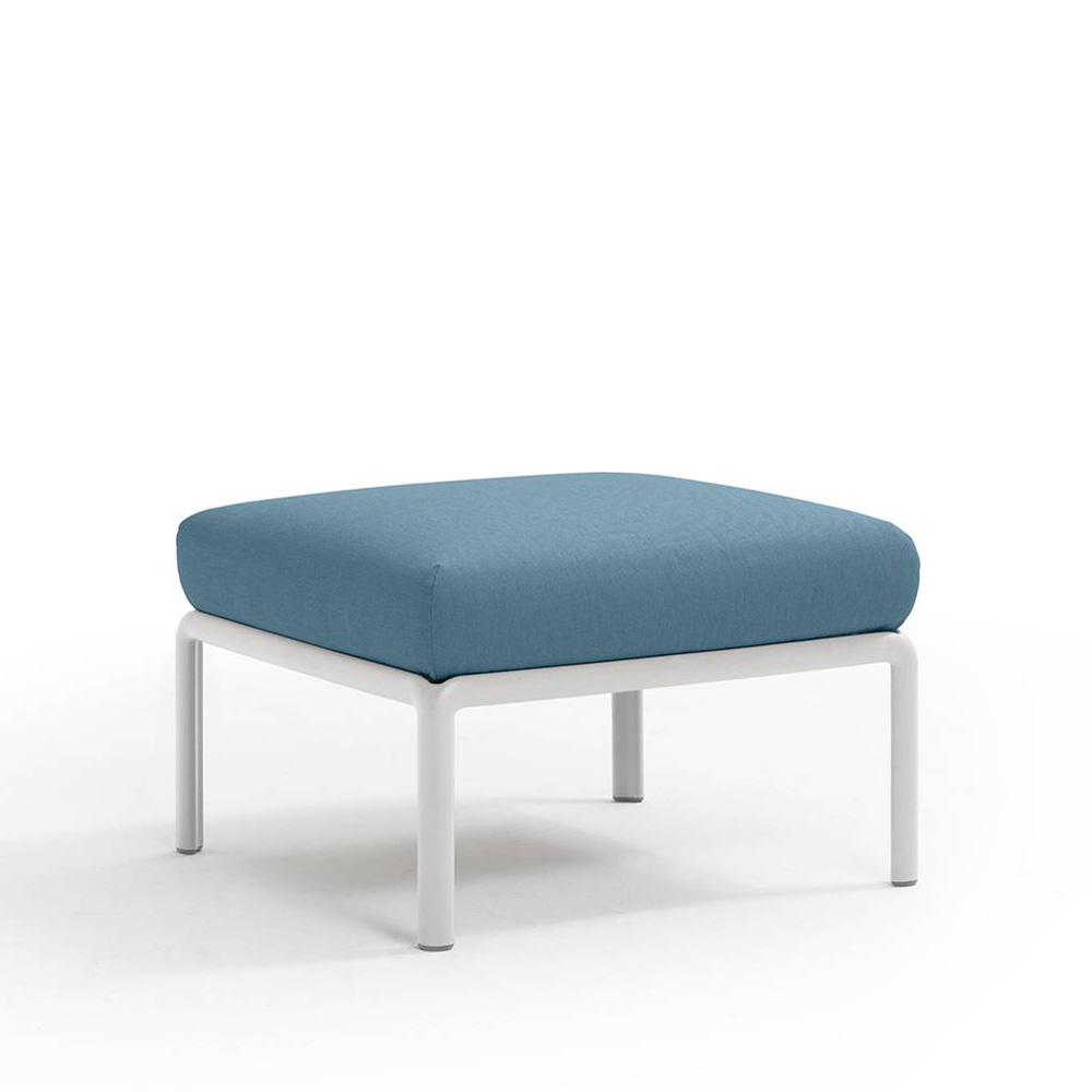 Nardi_Komodo_Pouf_Bianco_Adriatic_Sunbrella_moduulisohva_palasohva_keskipala_rahi_ulkotiloihin_terassille_01 - Edella Nardi Komodo Pouf sohvamoduuli / rahi