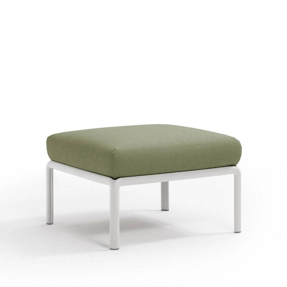 Nardi_Komodo_Pouf_Bianco_Giungla_Sunbrella_moduulisohva_palasohva_keskipala_rahi_ulkotiloihin_terassille_01 - Edella Nardi Komodo Pouf sohvamoduuli / rahi