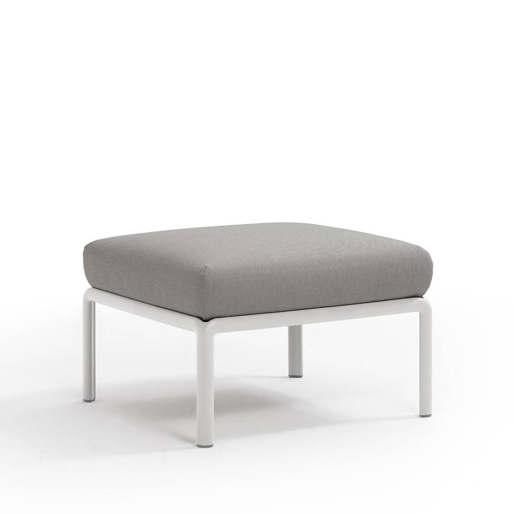 Nardi_Komodo_Pouf_Bianco_Grigio_Komodo_moduulisohva_palasohva_keskipala_rahi_ulkotiloihin_terassille_01 - Edella Nardi Komodo Pouf sohvamoduuli / rahi