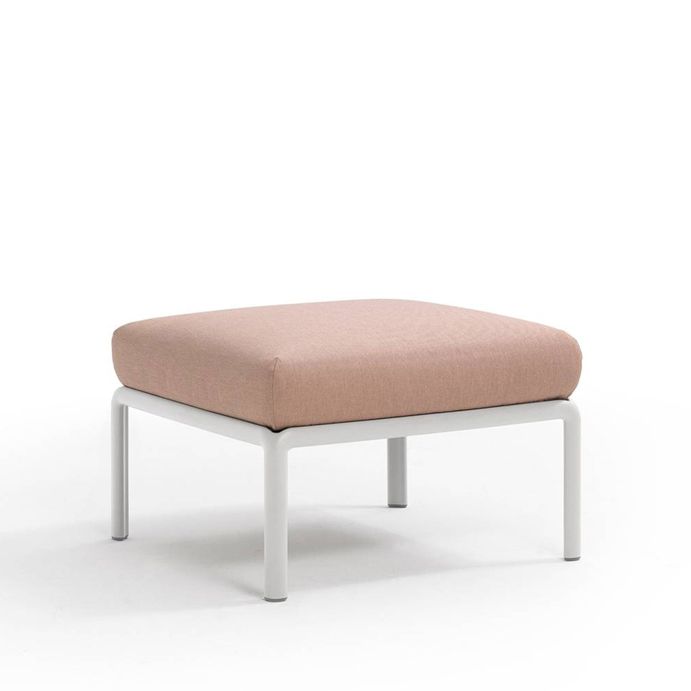 Nardi_Komodo_Pouf_Bianco_Rosa_Quarzo_moduulisohva_palasohva_keskipala_rahi_ulkotiloihin_terassille_01 - Edella Nardi Komodo Pouf sohvamoduuli / rahi