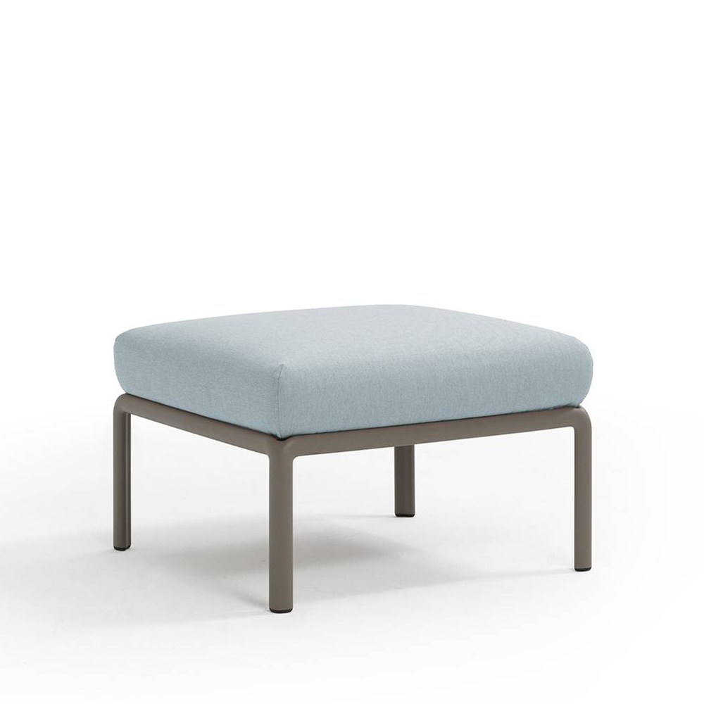 Nardi_Komodo_Pouf_Tortora_Ghiaccio_Sunbrella_moduulisohva_palasohva_keskipala_rahi_ulkotiloihin_terassille_01 - Edella Nardi Komodo Pouf sohvamoduuli / rahi