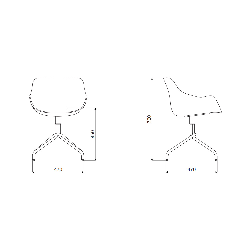 MDD_Baltic_Basic_Chair_BL1P13_ravintolatuoli_asiakastuoli_ristikkojalka_06 - Edella MDD Baltic Basic chair tuoli ristikkojalalla