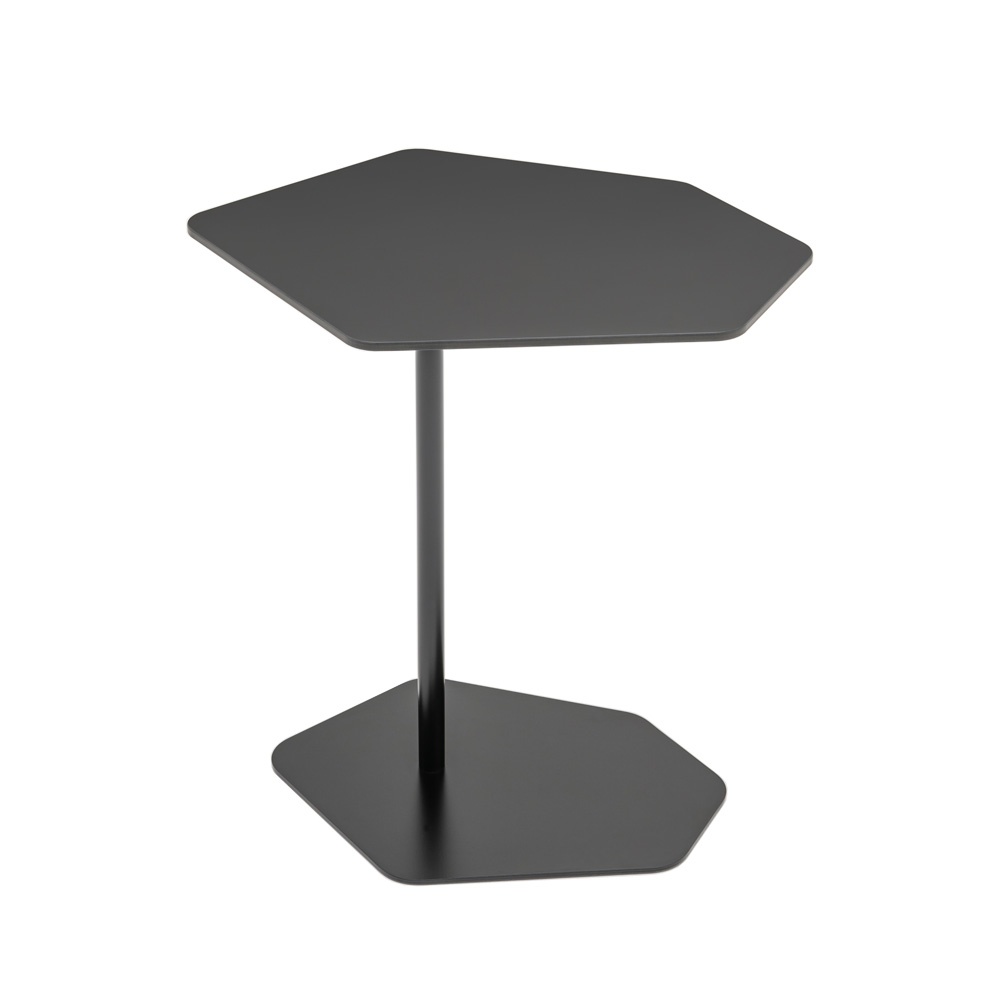 MDD_Bazalto_Coffee_table_kuusikulmainen_sohvapöytä_sivupöytä_musta_01 - Edella MDD Bazalto Coffee Table sohvapöytä