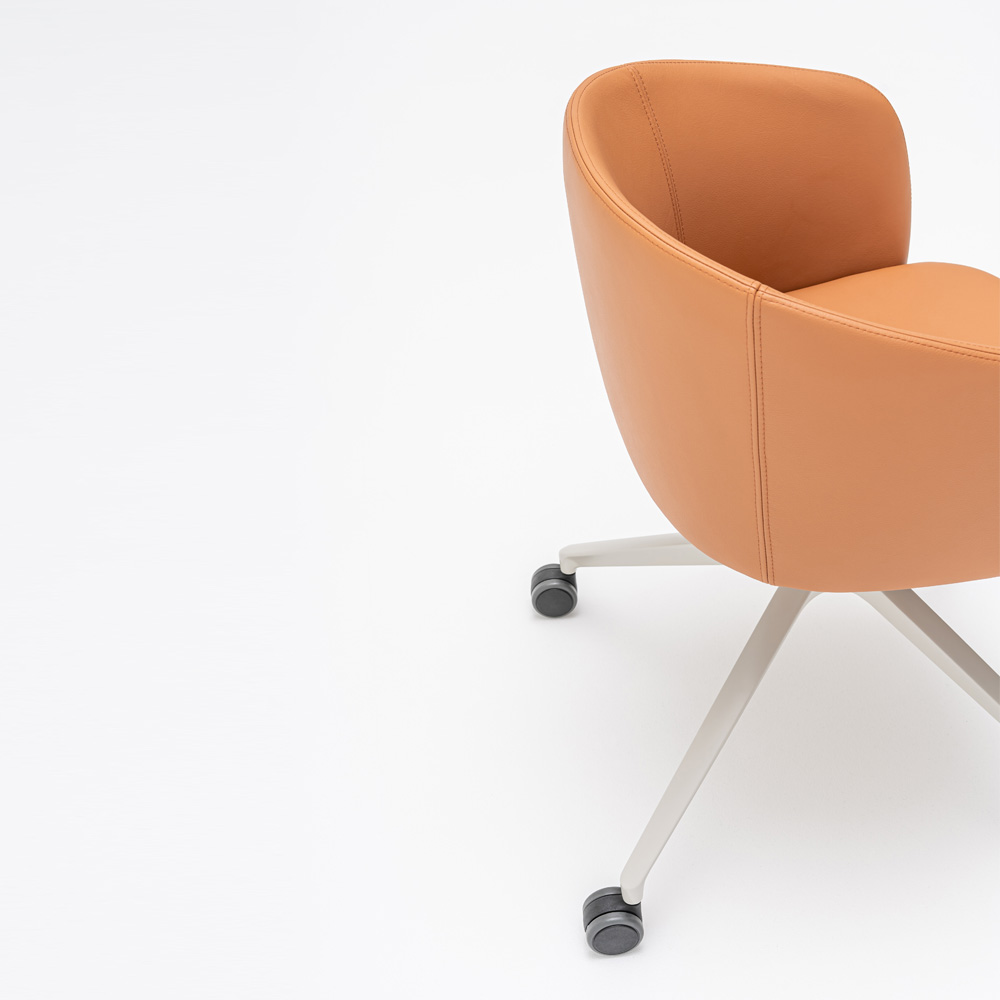 MDD_Grace_Chair_ristikkojalka_pyörät_pyörivä_neuvottelutuoli_04 - Edella MDD Grace Chair tuoli ristikkojalka pyörillä