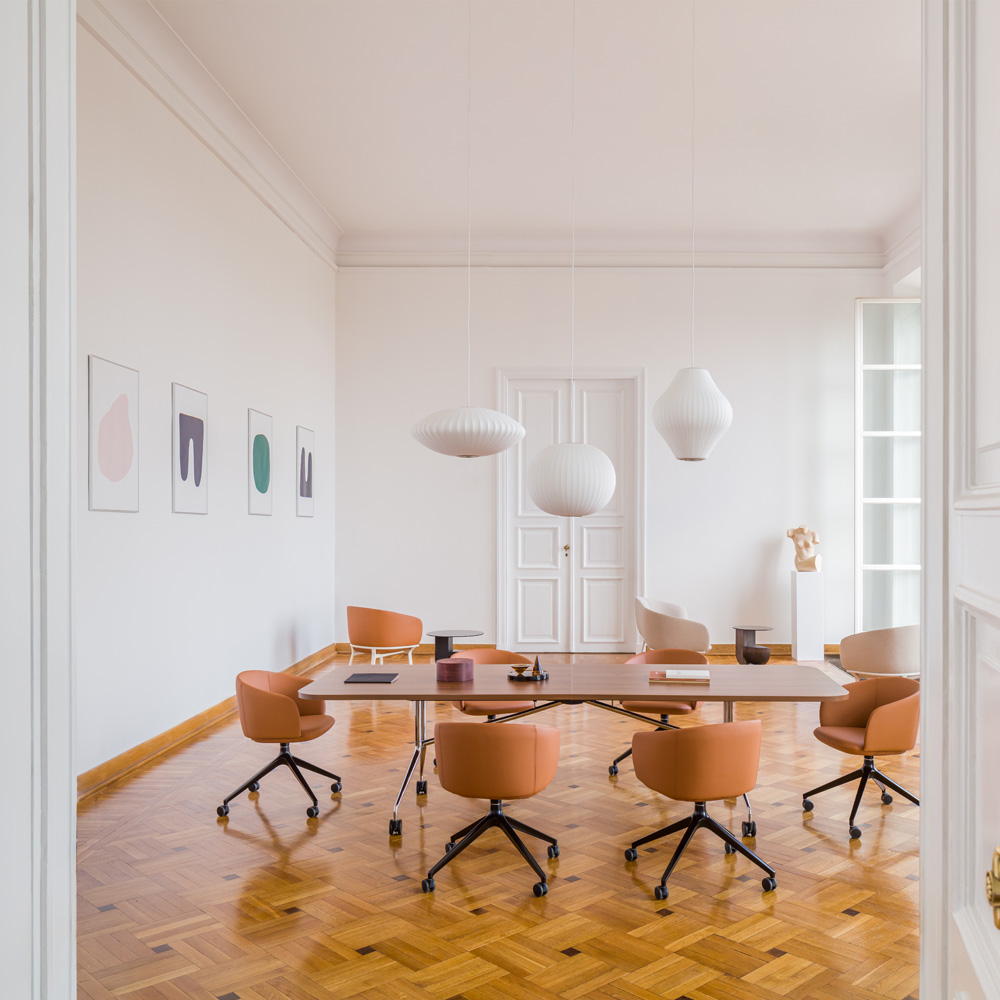 MDD_Grace_Chair_ristikkojalka_pyörät_pyörivä_neuvottelutuoli_10 - Edella MDD Grace Chair tuoli ristikkojalka pyörillä